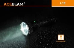 Outdoor Recreation Acebeam L18 1500 Lumens LED Tactical Flashlight With Rechargeable 21700 Battery
