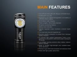 Outdoor Recreation Fenix LD15R Right-Angled Rechargeable LED Flashlight 500 Lumens