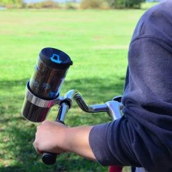 Lumintrail Outdoor Recreation Bicycle Coffee Cup Travel Mug Holder With Handlebar Clamp Mount
