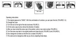Lumintrail Outdoor Recreation Bike Lock With Steel Coil Combination Chain