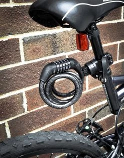 Lumintrail Bike Lock With 12mm Self Coiling Steel Cable