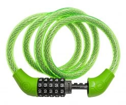 Lumintrail Bike Lock With 12mm Self Coiling Steel Cable