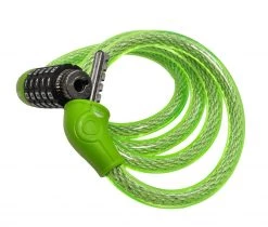 Lumintrail Bike Lock With 12mm Self Coiling Steel Cable
