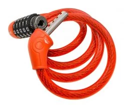 Lumintrail Bike Lock With 12mm Self Coiling Steel Cable