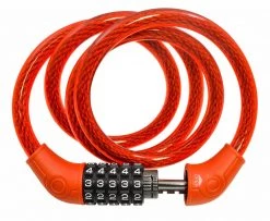 Lumintrail Bike Lock With 12mm Self Coiling Steel Cable