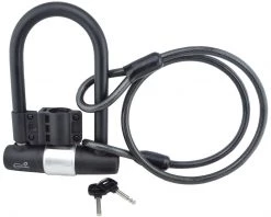 Lumintrail Bicycle Keyed U-Lock With Security Cable Mount