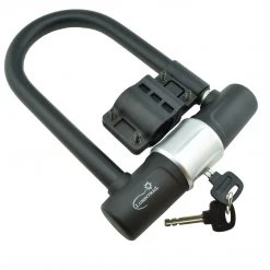 Lumintrail Bicycle Keyed U-Lock With Security Cable Mount