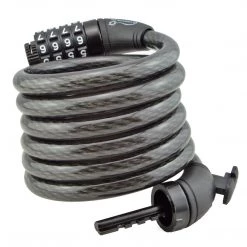 Lumintrail 6-Foot Combination Bicycle Cable Lock With Mounting Bracket