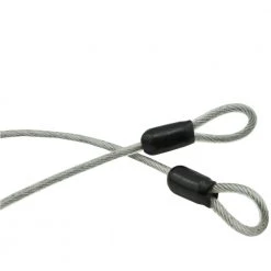 Lumintrail 3mm Braided Steel Coated Security Cable Luggage Lock Safety Cable Wire Double Loop Outdoor Recreation