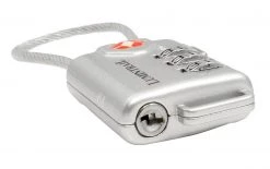 Lumintrail Outdoor Recreation Travel Lock TSA Approved 3 Digit Combination With Steel Cable