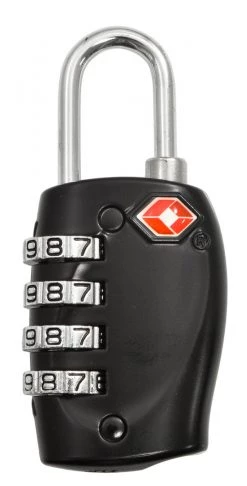 Lumintrail Travel Lock With Steel Cable - TSA Approved 4 Digit Combination Outdoor Recreation