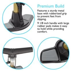 Outdoor Recreation Lumintrail 160 PSI Dual Valve Bike Pump With High Pressure Gauge PM-32B