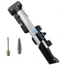Lumintrail Outdoor Recreation Telescoping Mini Bike Pump Dual Nozzle With Built-in Gauge