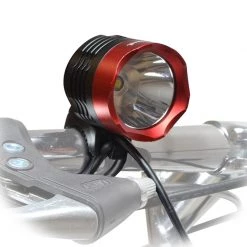 Lumintrail LED Bicycle Headlight Set With Helmet Mount - 1000 Lumen