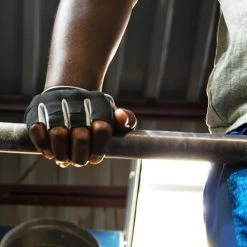 Lumintrail Cycle Half Finger Weight Lifting Gloves With Wrist Wrap