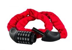 Lumintrail Outdoor Recreation Bike Lock With Steel Coil Combination Chain