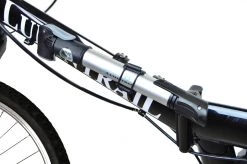 Lumintrail Outdoor Recreation Mini Bike Pump Rotating Dual Nozzle Head With Built-in Gauge