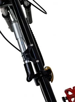Lumintrail Outdoor Recreation Mini Bike Pump With Retractable Hose And Nozzle Adapter