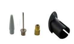 Lumintrail Outdoor Recreation Mini Bike Pump With Retractable Hose And Nozzle Adapter