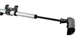 Lumintrail Outdoor Recreation Telescoping Mini Bike Pump Dual Nozzle With Built-in Gauge