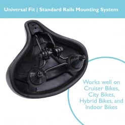 Outdoor Recreation Lumintrail Oversize Comfort Bike Seat Universal Fit Wide Saddle For Outdoor And Exercise Bikes 12 Outdoor Recreation Lumintrail Oversize Comfort Bike Seat Universal Fit Wide Saddle For Outdoor And Exercise Bikes