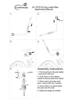 Outdoor Recreation Lumintrail Dog Bike Leash Attachment For Hands Free Dog Walking And Exercise - Leash Included
