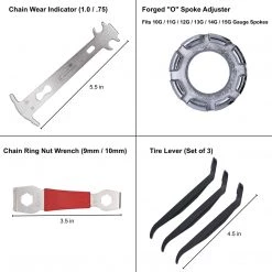 Outdoor Recreation Lumintrail 38 Piece Bike Tool Kit Bicycle Repair Tool Box For Mountain And Road Bikes With Storage Case