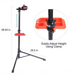 Outdoor Recreation Lumintrail Bike Repair Stand Portable Adjustable Bicycle Workstand