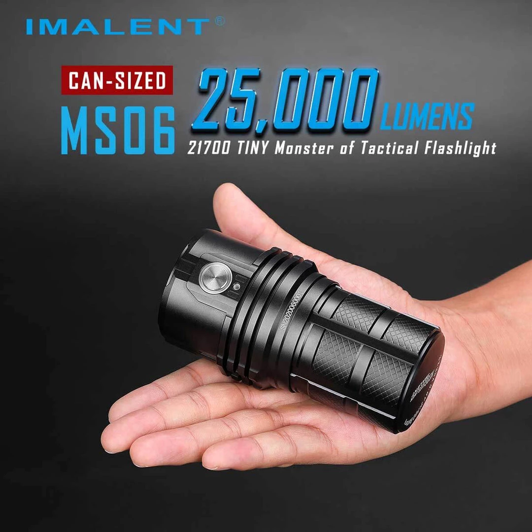 IMALENT Rechargeable LED Flashlight 25000 Lumens, With 3 X 21700 Batteries 2 IMALENT Rechargeable LED Flashlight 25000 Lumens, With 3 X 21700 Batteries