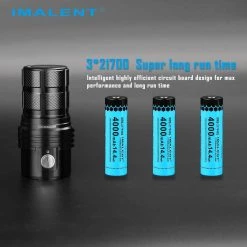 IMALENT Rechargeable LED Flashlight 25000 Lumens, With 3 X 21700 Batteries 13 IMALENT Rechargeable LED Flashlight 25000 Lumens, With 3 X 21700 Batteries