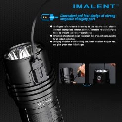IMALENT Rechargeable LED Flashlight 25000 Lumens, With 3 X 21700 Batteries 14 IMALENT Rechargeable LED Flashlight 25000 Lumens, With 3 X 21700 Batteries