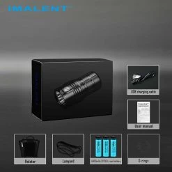 IMALENT Rechargeable LED Flashlight 25000 Lumens, With 3 X 21700 Batteries 17 IMALENT Rechargeable LED Flashlight 25000 Lumens, With 3 X 21700 Batteries