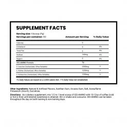 Man Sports ISO Amino Coffee Creamer Bliss With Isolated BCAAs - French Vanilla Health Supplements