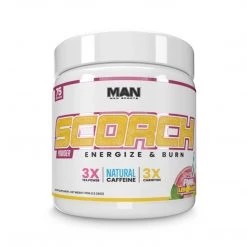 Man Sports Health Supplements Man Sport Scorch Fat Burning Powder, 75 Servings Pink Lemonade