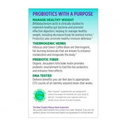New Chapter Weight Management Probiotic Supplement, Digestive And Immune Health, 30 Vegan Capsules - 0116 15 New Chapter Weight Management Probiotic Supplement, Digestive And Immune Health, 30 Vegan Capsules - 0116