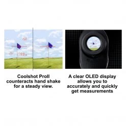 Nikon COOLSHOT ProII Golf Rangefinder Stabilized View, White