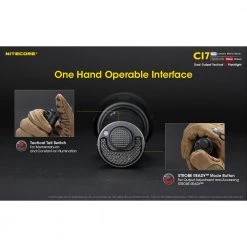 Nitecore CI7 Dual Output Tactical IR Flashlight 2500 Lumens - Black 15 Nitecore CI7 Dual Output Tactical IR Flashlight 2500 Lumens - Black