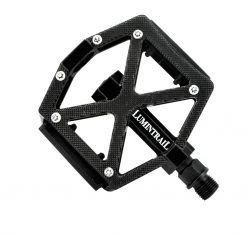Lumintrail Bike Pedals: Flat Alloy Platform For MTB Or BMX Mountain Bikes
