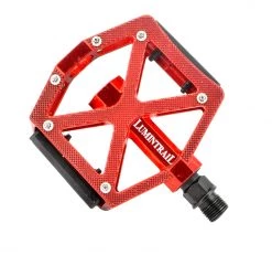 Lumintrail Bike Pedals: Flat Alloy Platform For MTB Or BMX Mountain Bikes