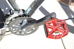 Lumintrail Bike Pedals: Flat Alloy Platform For MTB Or BMX Mountain Bikes