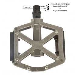 Lumintrail Bike Pedals: Flat Alloy Platform For MTB Or BMX Mountain Bikes