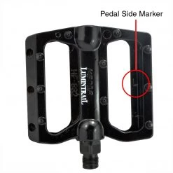Lumintrail Outdoor Recreation Bike Pedals: Flat Alloy Platform