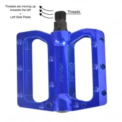 Lumintrail Outdoor Recreation Bike Pedals: Flat Alloy Platform