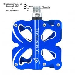 Lumintrail Bicycle Pedals Butterfly CNC Alloy Sealed Bearing 18 Lumintrail Bicycle Pedals Butterfly CNC Alloy Sealed Bearing