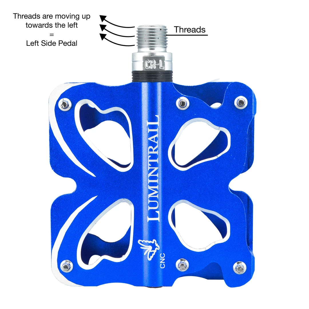 Lumintrail Bicycle Pedals Butterfly CNC Alloy Sealed Bearing 7 Lumintrail Bicycle Pedals Butterfly CNC Alloy Sealed Bearing