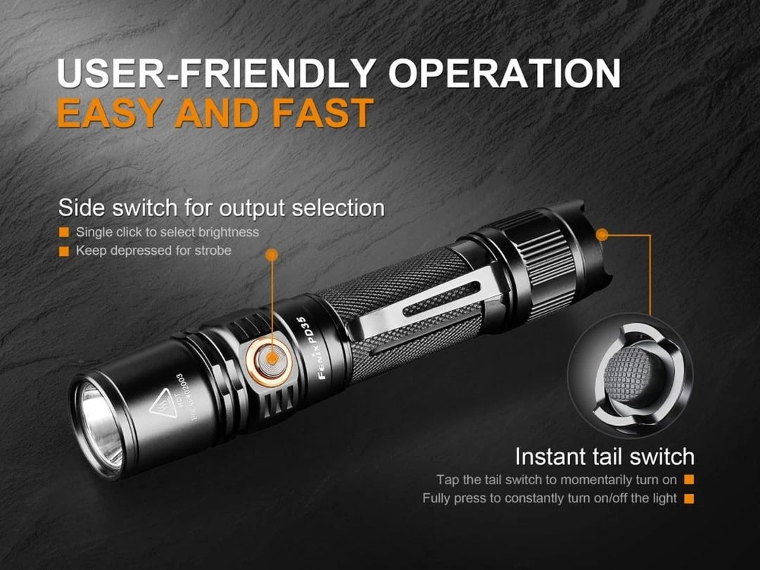 Fenix UC35 V2.0 Rechargeable Tactical Handheld LED Flashlight 1000 Lumens Outdoor Recreation 8 Fenix UC35 V2.0 Rechargeable Tactical Handheld LED Flashlight 1000 Lumens Outdoor Recreation