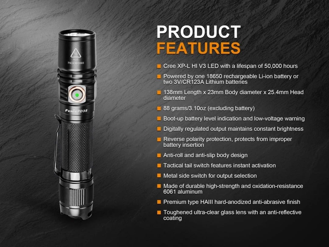 Fenix UC35 V2.0 Rechargeable Tactical Handheld LED Flashlight 1000 Lumens Outdoor Recreation 10 Fenix UC35 V2.0 Rechargeable Tactical Handheld LED Flashlight 1000 Lumens Outdoor Recreation