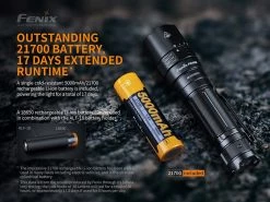 Outdoor Recreation Fenix PD40R V2.0 USB Type-C Rechargeable Flashlight 3000 Lumens
