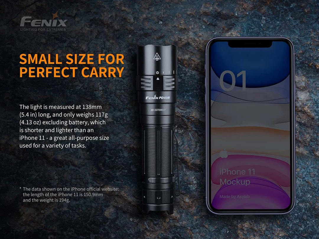 Outdoor Recreation Fenix PD40R V2.0 USB Type-C Rechargeable Flashlight 3000 Lumens 7 Outdoor Recreation Fenix PD40R V2.0 USB Type-C Rechargeable Flashlight 3000 Lumens