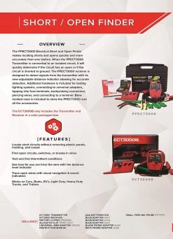 Power Probe PPECT3000 Circuit Tracer & Short Finder, 12-24 Volt Systems